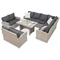 Meble technorattanowe Parma Comida 9 szary Garden Point