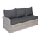 Meble technorattanowe Parma Comida 9 szary Garden Point