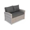 Meble technorattanowe Parma Comida 9 szary Garden Point