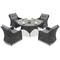 Meble ogrodowe technorattanowe Toledo Victoria 4 Garden Point antracyt